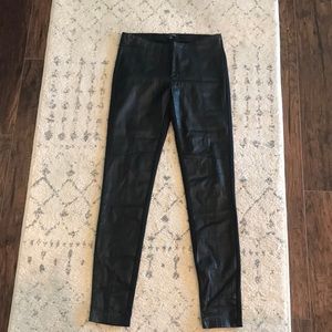 Vegan leather leggings